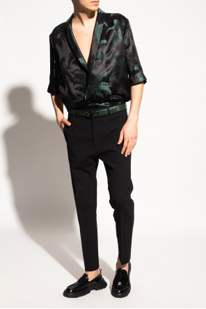 Patterned shirt with short sleeves od Saint Laurent